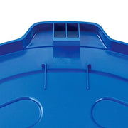 Global Industrial Blue / 27-1/2" Diameter x 2-1/2"H / Industrial Kitchen Trash Cans
