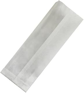 PacknWood 210SACBCRY32G 12.2 x 4.3 x 1.6 in. Sandwich Bag with Crystal Window - Greaseproof - White - 1000 Piece