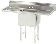 72" x 30" Single Fabricated Bowl Scullery Sink
