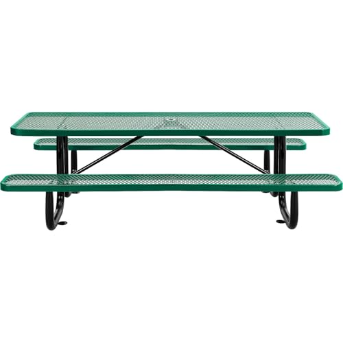 Global Industrial Green / Industrial / 96D x 62W x 29.5H in Picnic Tables