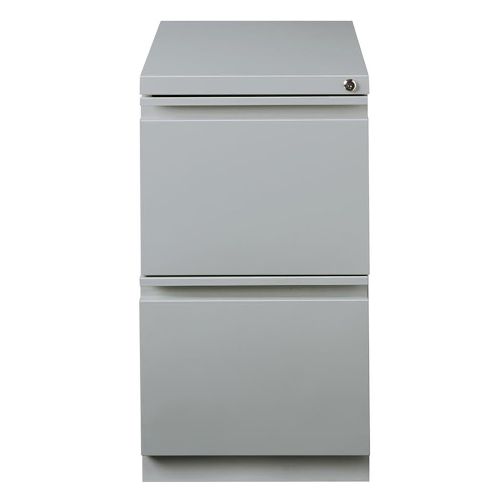 Hirsh Industries Silver / Modern / 27.75" H X 15.00" W X 19.88" D Mobile File Cabinets