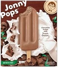 JonnyPops Dark Chocolate and Cream Smoothie Pops , 2.06 Fluid Ounce - 4 count per pack -- 6 packs per case.