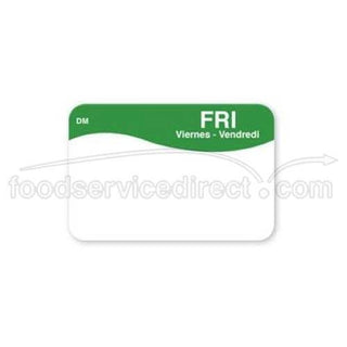 DissolveMark 1 in x 1 1/2 in Friday Label by DayMark – Model 1100815