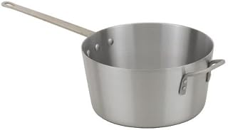 Royal Industries Sauce Pan with Helper Handle and Lid, 8 1/2 qt, Aluminum, Commercial Grade - NSF Certified
