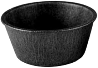 H.S. Inc HS1014-CH Ramekin, 2.5 oz, Microwaveable and Dishwasher Safe, Polyethylene, Charcoal, 2-1/4" Dia x 1-1/4" Deep, Ideal for Condiments and Small Dishes, Pack of 48