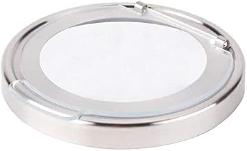 Cal-Mil 1852-4 Replacement Hinged Lid for 16oz. Jars, Stainless Steel (Pack of 3)