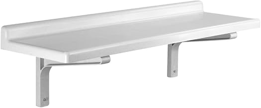 Cambro Polypropylene Wall Shelf, 18" D x 36" W x 13-1/2"H, Gray EACSWS1836SK480-1 Each