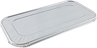 Handi-Foil Aluminum Foil Lid For Third-Size 1/3 Steam Table Foil Pan - Disposable Foil Lid Covers (Pack of 100)