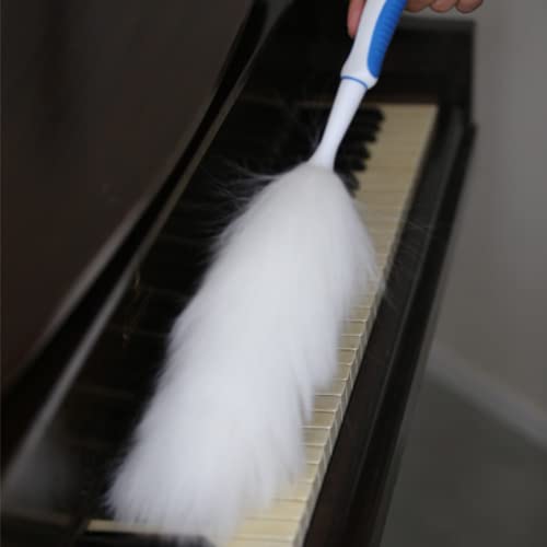 Ergonomic Overmold Lambswool Duster by Ettore – 12-Inch, Wool, White, Model 48612