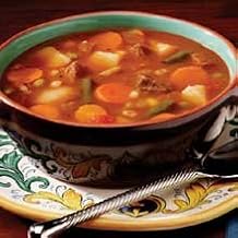 Campbells Frozen Condensed Vegetable Beef Barley Soup - 4 lb. tray, 3 per case