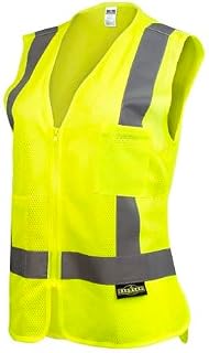 Radians SV2ZW Women's Economy 2 Pocket Vest - Hi-Vis Green - Size L