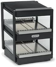 NEMCO SLANTED, DUAL SHELF, 36", BLACK Model 6480-36S-B