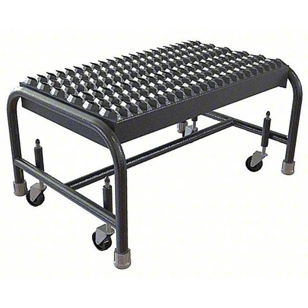 Tri-Arc Manufacturing Aluminum Step Stool, 350 lb. Capacity, Silver - 10"