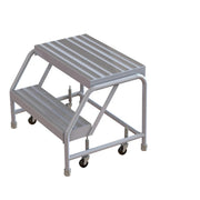 Tri-Arc Manufacturing Aluminum Step Stool, 350 lb. Capacity, Silver - 20"