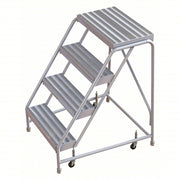 Tri-Arc Manufacturing Aluminum Step Stool, 350 lb. Capacity, Silver - 40"