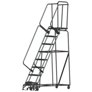Ballymore Steel Safety Ladder, 450 lb. Capacity, Gray - 83"