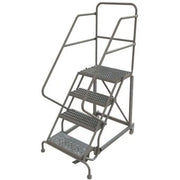 Tri-Arc Manufacturing Steel Safety Ladder, 450 lb. Capacity, Gray - 76"