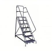 Tri-Arc Manufacturing Steel Safety Ladder, 450 lb. Capacity, Gray - 96"
