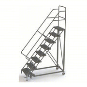 Tri-Arc Manufacturing Steel Safety Ladder, 450 lb. Capacity, Gray - 116"