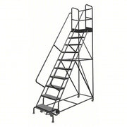 Tri-Arc Manufacturing Steel Step Ladder, 450 lb. Capacity, Gray - 136"