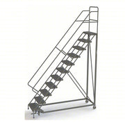 Tri-Arc Manufacturing Steel Safety Ladder, 450 lb. Capacity, Gray - 146"