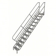 Tri-Arc Manufacturing Steel Step Ladder, 450 lb. Capacity, Gray - 162"