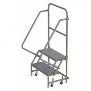 Tri-Arc Manufacturing Steel Step Ladder, 450 lb. Capacity, Gray - 56"