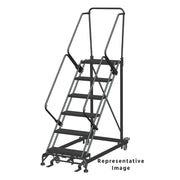 Ballymore HDS Steel Stairway Slope Ladder, 600 lb. Capacity, Gray - 93"