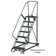 Ballymore HDS Steel Stairway Slope Ladder, 600 lb. Capacity, Gray - 103"