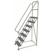 Tri-Arc Manufacturing Steel Rolling Ladder, 450 lb. Capacity, Gray - 100"