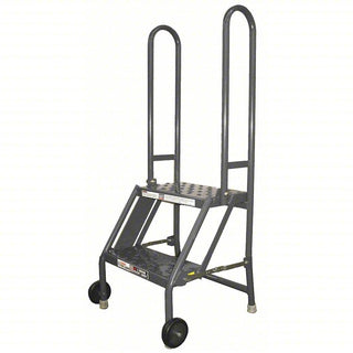 Tri-Arc Manufacturing Steel Step Stand, 300 lb. Capacity, Gray - 44"