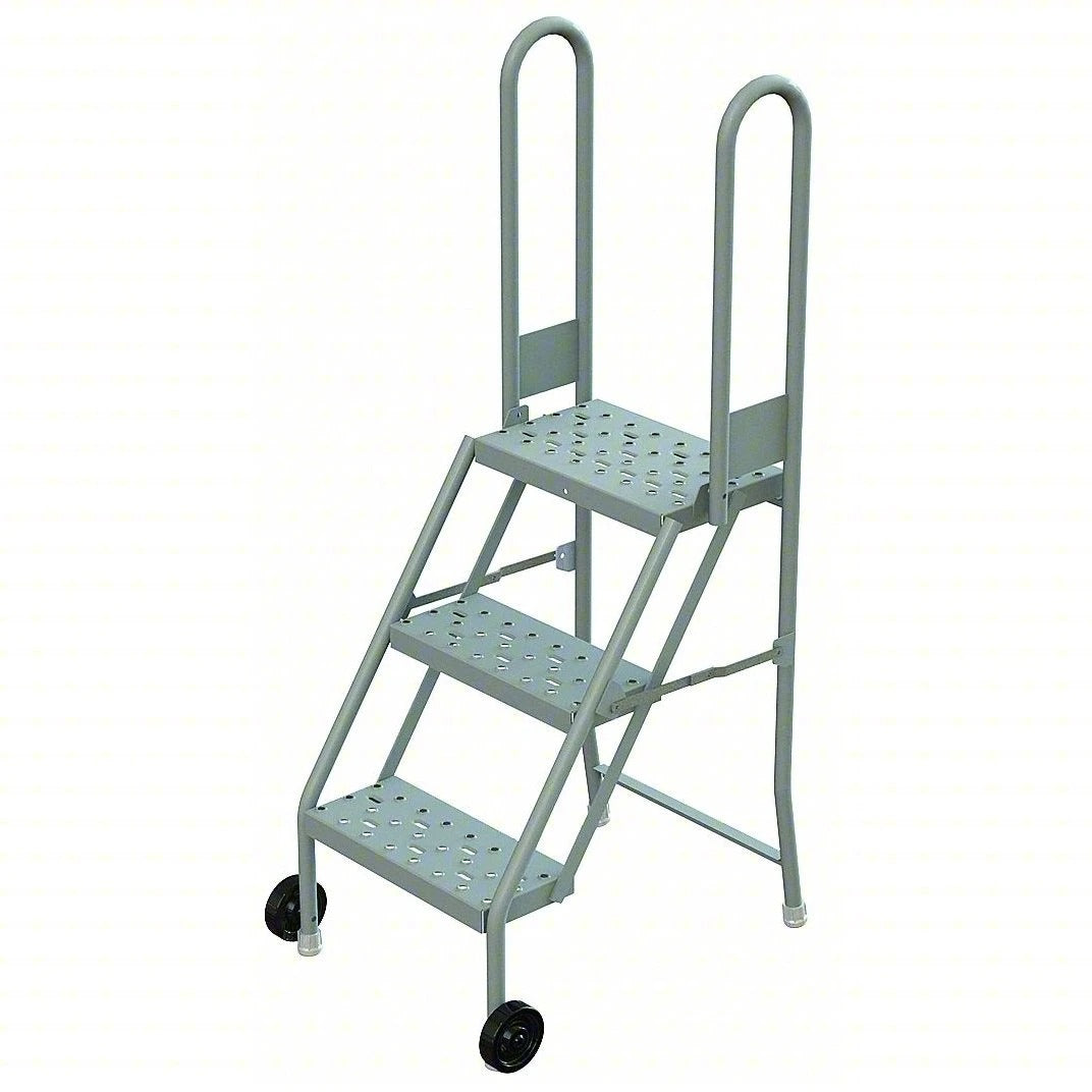 Tri-Arc Manufacturing Steel Step Stand, 300 lb. Capacity, Gray - 54"