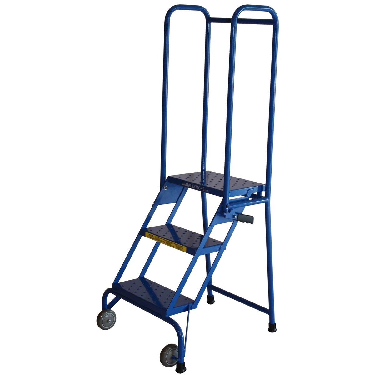 Ballymore Steel Step Ladder, 350 lb. Capacity, Blue - 58 1/2"
