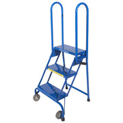 Ballymore Steel Step Ladder, 350 lb. Capacity, Blue - 50 1/2"