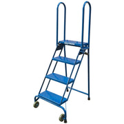 Ballymore Steel Step Ladder, 350 lb. Capacity, Blue - 60"