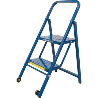 Ballymore Steel Step Ladder, 300 lb. Capacity, Blue - 36"