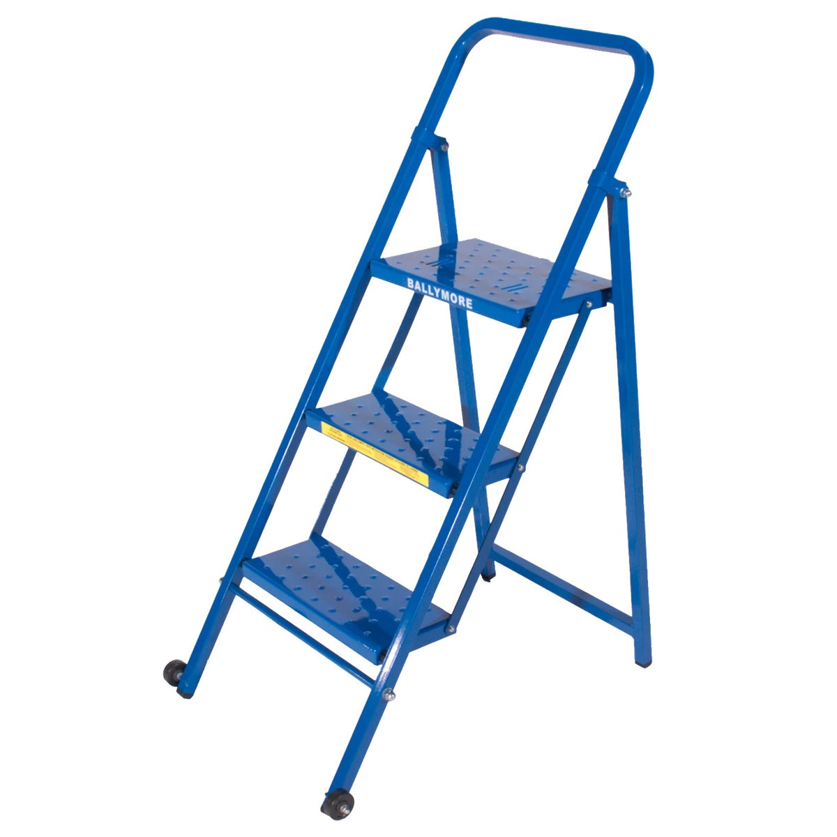 Ballymore Steel Step Ladder, 300 lb. Capacity, Blue - 46"