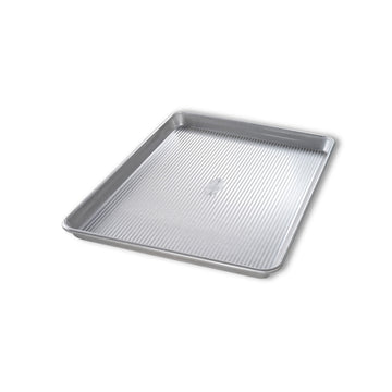 Chicago Metallic 20800 Aluminized Steel Jelly Roll Pan, 1/2 Size, Silver - Default Title