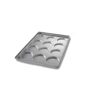 Chicago Metallic Aluminized Steel Hamburger Bun Pan, Standard, Silver - 12 5.09 17 3/4" 25 3/4"
