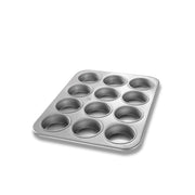 Chicago Metallic Aluminized Steel Muffin Pan, Large / Jumbo, Silver - 13 1/2"