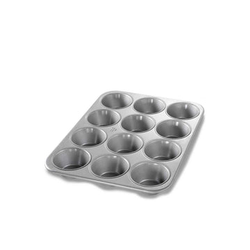 Chicago Metallic Aluminized Steel Muffin Pan, Large / Jumbo, Silver - 17 7/8"