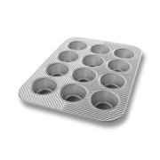 Chicago Metallic Aluminized Steel Muffin Pan, Standard, Silver - 15 3/4"