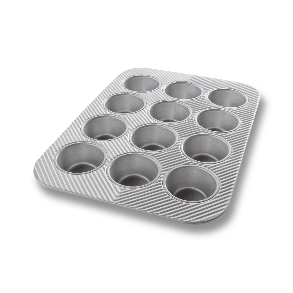 Chicago Metallic Aluminized Steel Muffin Pan, Standard, Silver - 15 3/4"