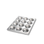 Chicago Metallic Aluminum Muffin Pan, Standard, Silver - Glazed Aluminum