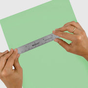 Westcott 10414 Plastic Ruler, 6" Long, Silver - photo 2