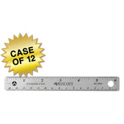 Westcott 10414 Plastic Ruler, 6" Long, Silver - photo 8