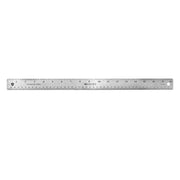 Westcott 10417 Plastic Ruler, 18" Long, Silver - photo 2