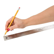 Westcott 10417 Plastic Ruler, 18" Long, Silver - photo 4
