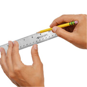 Westcott 10417 Plastic Ruler, 18" Long, Silver - photo 6