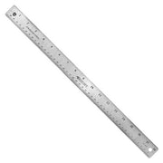 Westcott 10417 Plastic Ruler, 18" Long, Silver - Default Title